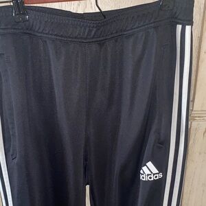 Like new Adidas Athletic Track pants, Size Medium, stretch waist, sidezip pocket